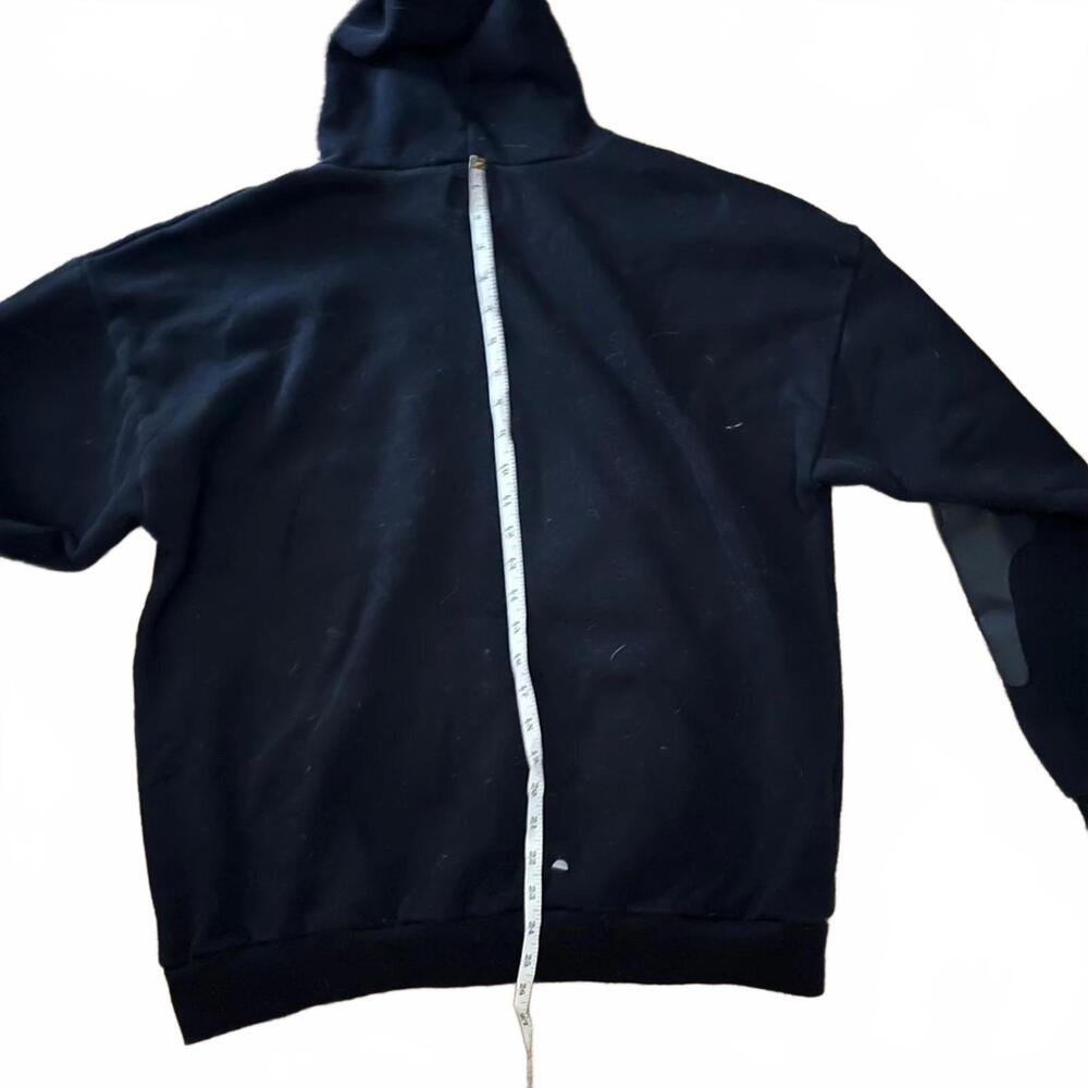 PacSun, L, Black, Earth Graphic Hoodie with Flame Sleeves - Picture 5 of 8